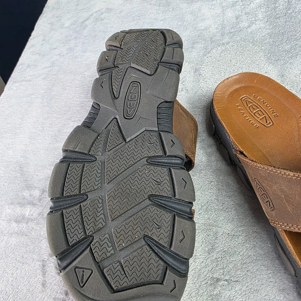 Keen Daytona‎ II Sandals Mens 9.5 Slide Slip Casual Comfort Low Top Flats Brown